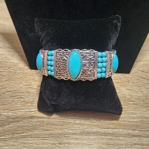 Turquoise and Silver Bracelet